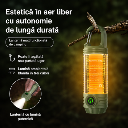 Lampă camping anti-țânțari, 4 moduri de iluminare